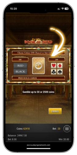 Book of Dead max win tavoittelu Gamble-korttipelissä